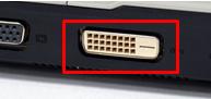 DVI Anschluss am Laptop